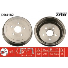 DB4182 TRW Гальмівний барабан