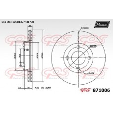 871006 MAXTECH Гальмівний диск
