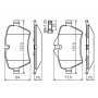 0 986 494 489 BOSCH Комплект гальмівних колодок дисковий гальм