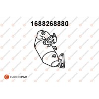 1688268880 EUROREPAR Катализатор