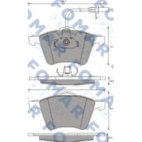 FO 691281 FOMAR Friction Комплект гальмівних колодок дисковий гальм