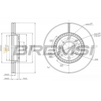 CD7520V BREMSI Гальмівний диск