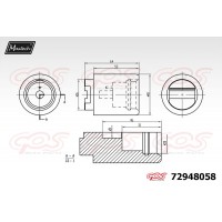 72948058 MAXTECH Поршень корпус скоби гальма
