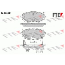BL2768A1 FTE Комплект гальмівних колодок дисковий гальм