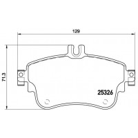 P 50 094 BREMBO Комплект гальмівних колодок дисковий гальм