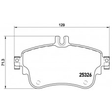 P 50 094X BREMBO Комплект гальмівних колодок дисковий гальм