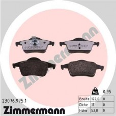 23076.975.1 ZIMMERMANN КомплеК т гальмівних колодок, дискове гальмо