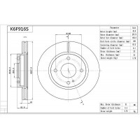 K6F916S AISIN Гальмівний диск