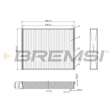 FC0459C BREMSI Фільтр повітря у внутрішньому просторі