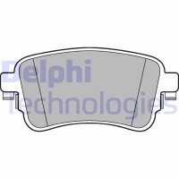 LP3261 DELPHI Комплект гальмівних колодок дисковий гальм