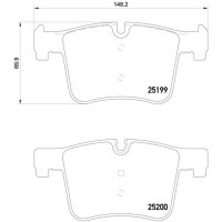 P 06 075X BREMBO Комплект гальмівних колодок дисковий гальм