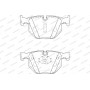 WBP23447A WAGNER Комплект гальмівних колодок дисковий гальм
