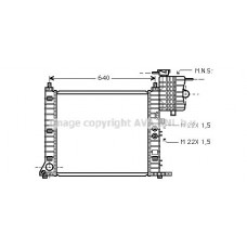 MSA2218 AVA QUALITY COOLING Радіатор охолодження двигуна