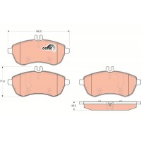 GDB1736 TRW Комплект гальмівних колодок дисковий гальм