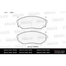 E400143 MILES КомплеК т гальмівних колодок, дискове гальмо