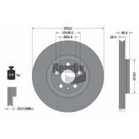 BDS1504HC BENDIX Braking Гальмівний диск