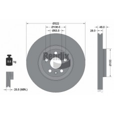 BDS1504HC BENDIX Braking Гальмівний диск