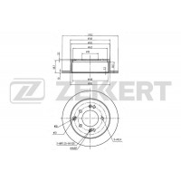 BS-5642 ZEKKERT Гальмівний диск