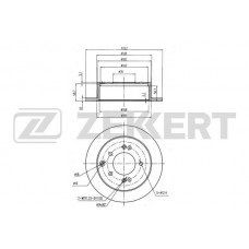BS-5642 ZEKKERT Гальмівний диск