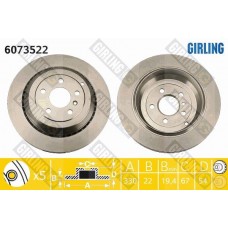 6073522 GIRLING Гальмівний диск