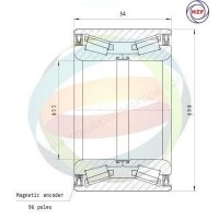 70-160018 MULTIPARTS Комплект підшипника ступиці колеса