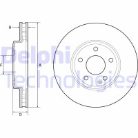 BG4646C DELPHI Гальмівний диск