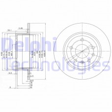 BG2381 DELPHI Гальмівний диск