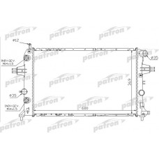 PRS3584 PATRON Радіатор охолодження двигуна