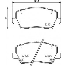 8DB 355 039-491 HELLA PAGID Комплект гальмівних колодок дисковий гальм