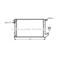 CNA2198 AVA QUALITY COOLING Радіатор охолодження двигуна