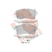 RB2335 R BRAKE Комплект гальмівних колодок дисковий гальм