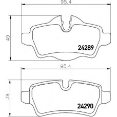 8DB 355 031-791 HELLA Комплект гальмівних колодок дисковий гальм
