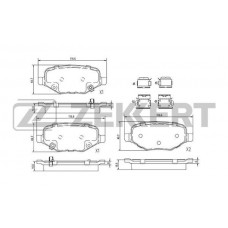 BS-3023 ZEKKERT КомплеК т гальмівних колодок, дискове гальмо