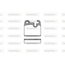 P1163.00 WOKING Комплект гальмівних колодок дисковий гальм