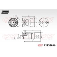 72938016 MAXTECH Поршень корпус скоби гальма