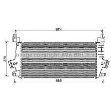 Интеркулер AVA QUALITY COOLING OLA4548