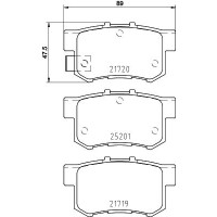 P 79 027 BREMBO Комплект гальмівних колодок дисковий гальм