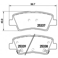 P 30 067 BREMBO Комплект гальмівних колодок дисковий гальм