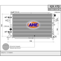 121.172 AHE Радіатор охолодження двигуна