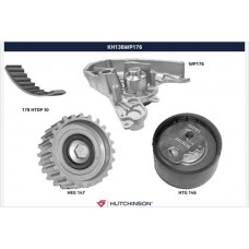 KH 138WP176 HUTCHINSON Водяний насос комплект зубчастого ременя