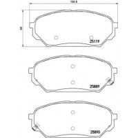 P 30 071 BREMBO Комплект гальмівних колодок дисковий гальм
