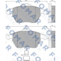 FO 495781 FOMAR Friction Комплект гальмівних колодок дисковий гальм