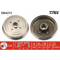 DB4272 TRW Гальмівний барабан