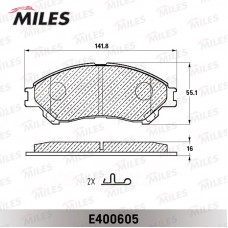 E400605 MILES Комплект гальмівних колодок дисковий гальм