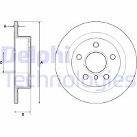 BG4706C DELPHI Гальмівний диск