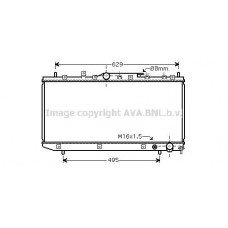 TOA2324 AVA QUALITY COOLING Радіатор охолодження двигуна