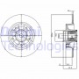 BG9112RSC DELPHI Гальмівний диск
