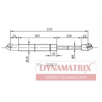 DGS2569LN DYNAMATRIX Газова пружина кришка багажника