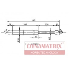 DGS2569LN DYNAMATRIX Газова пружина кришка багажника