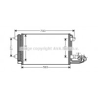 VN5209D AVA QUALITY COOLING Конденсатор кондиціонера